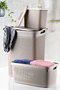 Mijölnir Juego de 3 Cestas SFRBNYST-3 Beige Organizador Lavandería Cesta Multiusos Caja Detergente 55L 35L 10L